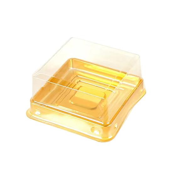 Набор из 50 шт. коробок для упаковки тортов, прозрачные пластиковые мини-коробки для кексов с надежной крышкой, подарочная коробка для выпечки для маленьких тортов, пирожных, десертов, печенья