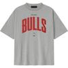 Essentials Футболка NBA Bulls 90-х Бетонный меланж Унисекс Топы Серый 125NB252206F