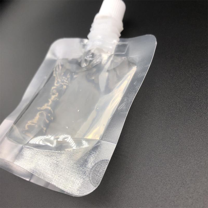 10pcs Transparent Nozzle Bag Spouted Drink Beverage Packaging Pouch For Camping Outdoor Spouted Liquid Packaging Storage JoomZL