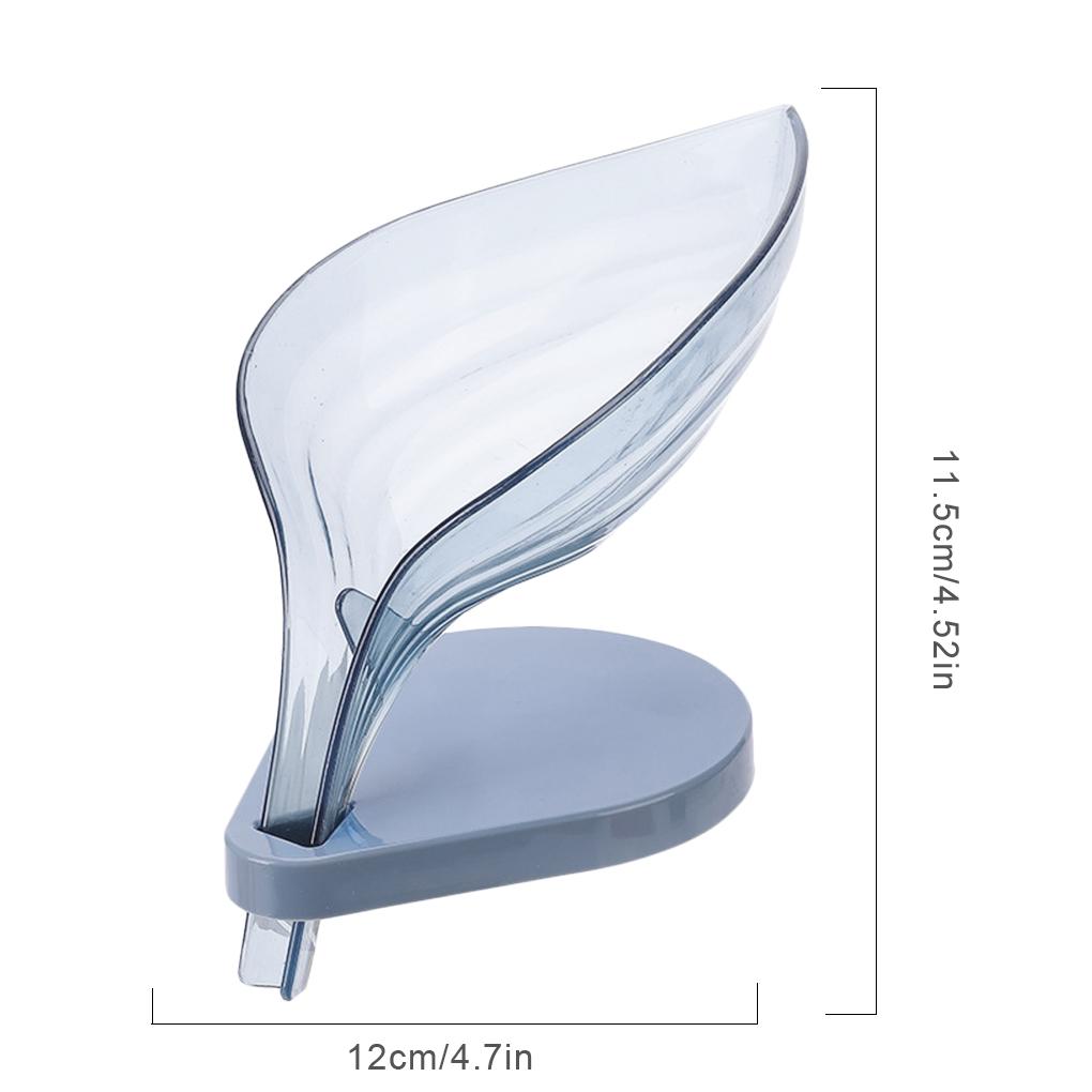Держатель для губки для мытья мыла в форме листа, сливной ящик, полка для мыла с присосками