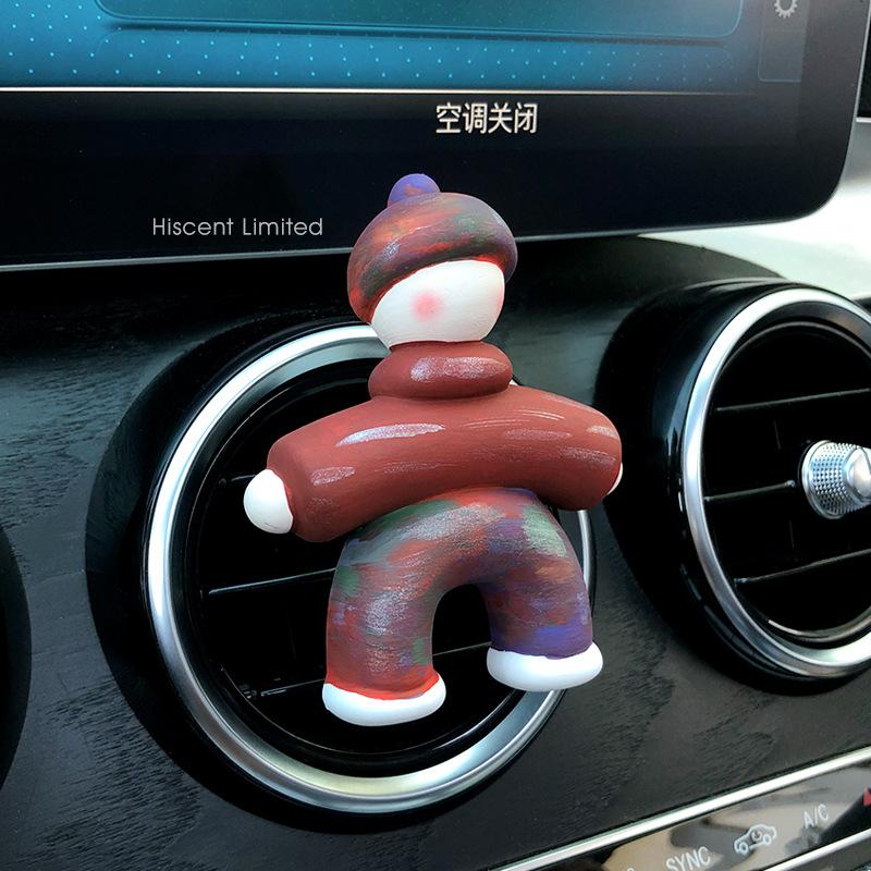 Cow Simple Villain Car Aromatherapy Perfume Car Trend Diffuser Stone Creative Car Decoration Ornament