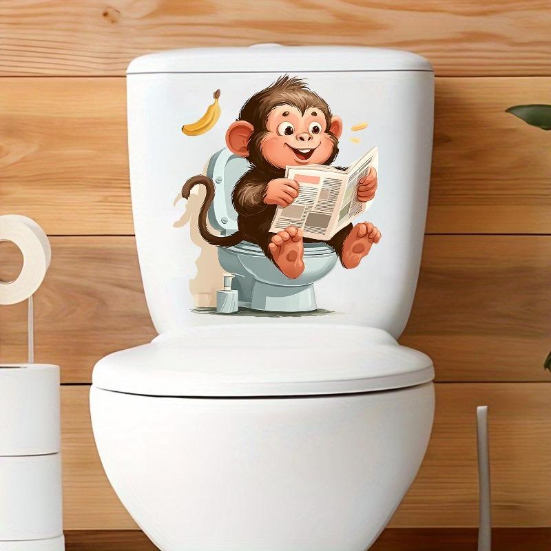 Креативная реалистичная 3D наклейка на унитаз с милым котом Vision, забавная наклейка с изображением животных для ванной комнаты, декор крышки унитаза, самоклеящаяся ПВХ, водонепроницаемая картина