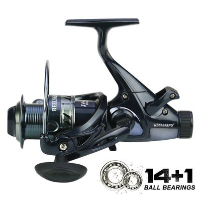 Новая спиннинговая рыболовная катушка 14+1BB с подшипниками 5.2:1/4.9:1 Высокоскоростная передаточное отношение с максимальным фрикционом 20 кг Катушка для ловли карпа, сменная для левой и правой руки
