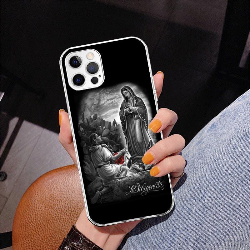 Virgin De Guadalupe Virgen Mary Phone Case For iPhone 17 Air 16 Pro Max 16E 15 + 14 Plus 11 12 13 Mini 7 8 SE Gift Print Cover F