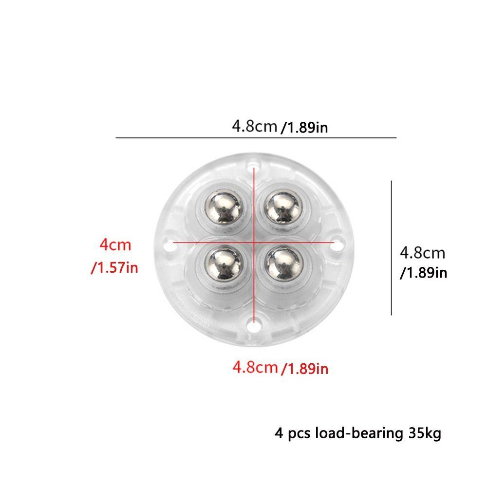 4pcs Moving Universal Wheel 360° Rotation Swivel Casters Mini Universal Pulley  Storage Box