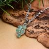 Natural Green Emerald Silver Pendant ~925 Sterling Silver Gift Pendant