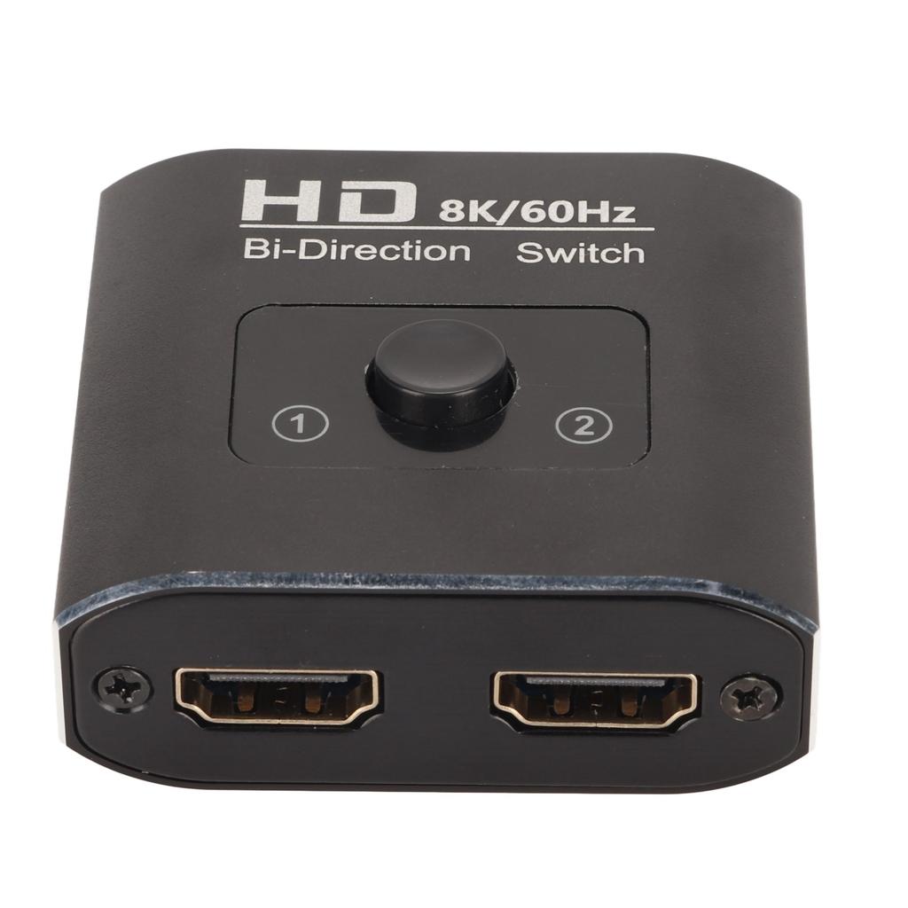 8K HD Multimedia Interface Switcher 2 In 1 Out HD Video Splitter 1 In 2 Out Bi Directional Switcher