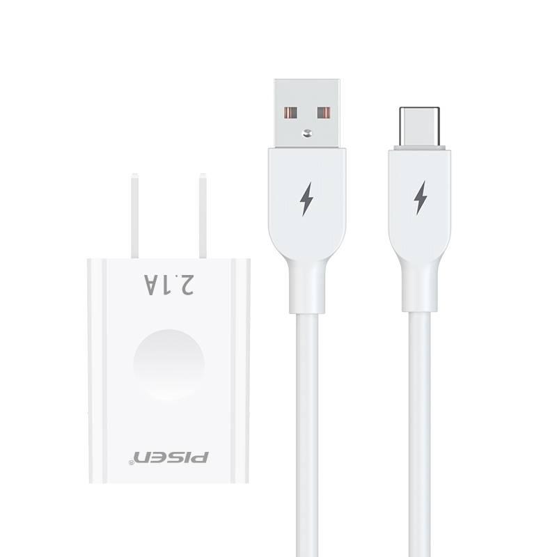 Быстрое зарядное устройство PISEN Type-C для телефонов Apple и Android, штекер USB 5V/2A