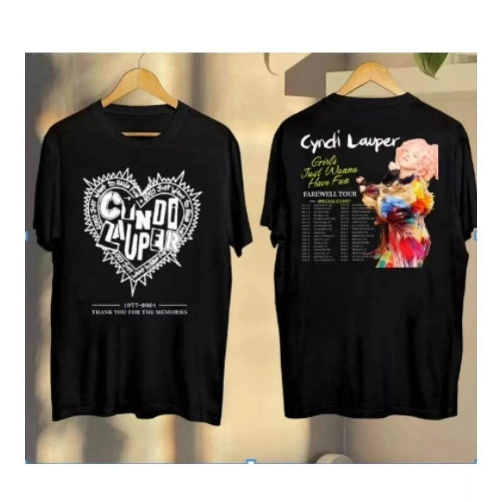 Cyndi Lauper Girl Just Wanna Have Fun Farewell Tour 2024 TShirt Unisex T-Shirt