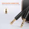 6.35mm Conversion Cable, CableCreation Balanced Cable, 6.35mm 1/4" TRS to 6.35mm 1/4" TRS Balanced Stereo Audio Cable, Male to Male (M-M), 6.35mm Conv