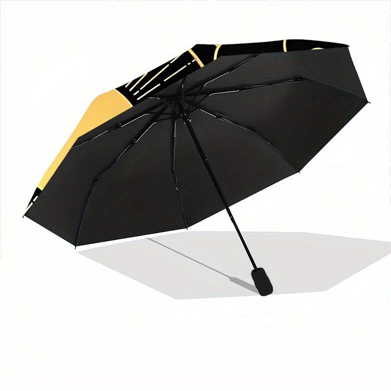1pc Sun Moon Yin Yang Automatic Open/Close Umbrella, Portable Folding umbrella for Everyday Use yy250826043