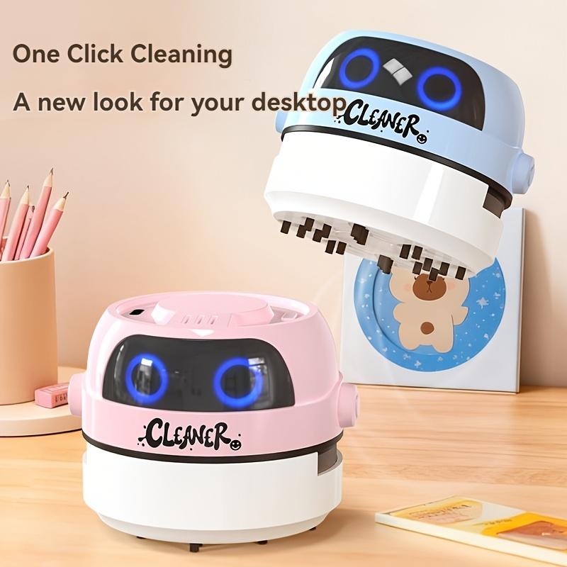 Mini Desktop Vacuum Cleaner Portable Table Crumb Sweeper Battery Operated Pencil Eraser Dust Keyboard Vacuum Cleaner