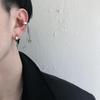 Серьги-унисекс из титановой стали Star Cross - универсальные корейские хип-хоп крутые клипсы