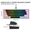 Проводная игровая клавиатура Водонепроницаемая игровая клавиатура Клавиатура с RGB-подсветкой