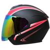 3/4 Helmet Double Lens Half Helmet Electric Car Helmet Men and Women Four Seasons Universal Riding Safety Helmet