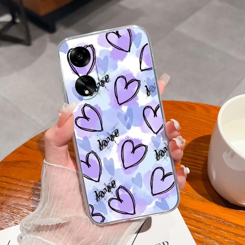 Для Oppo A1 A11 A12 A15 A17K Роскошные прозрачные чехлы с защитой объектива Загадочный узор кита Ударопрочная защитная задняя крышка-накладка для корпуса Oppo
