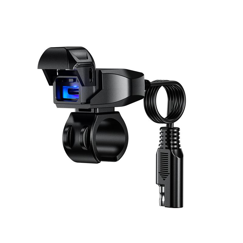 USB зарядное устройство для мотоцикла SAE-USB адаптер водонепроницаемый автоматический переключатель ВКЛ/ВЫКЛ DC 9V-24V USB C зарядное устройство для мотоцикла