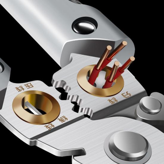 Wire Strippers Professional Electrician Pliers with Non-Slip Handle Electricity Measurement Function Portable Cable Scissors Wire Stripping Pliers