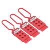 3PCS 6 Holes Tagout Hasps Electrical Insulation Lockout Hasp for Shutdown Maintenance 9mm Hole Diameter