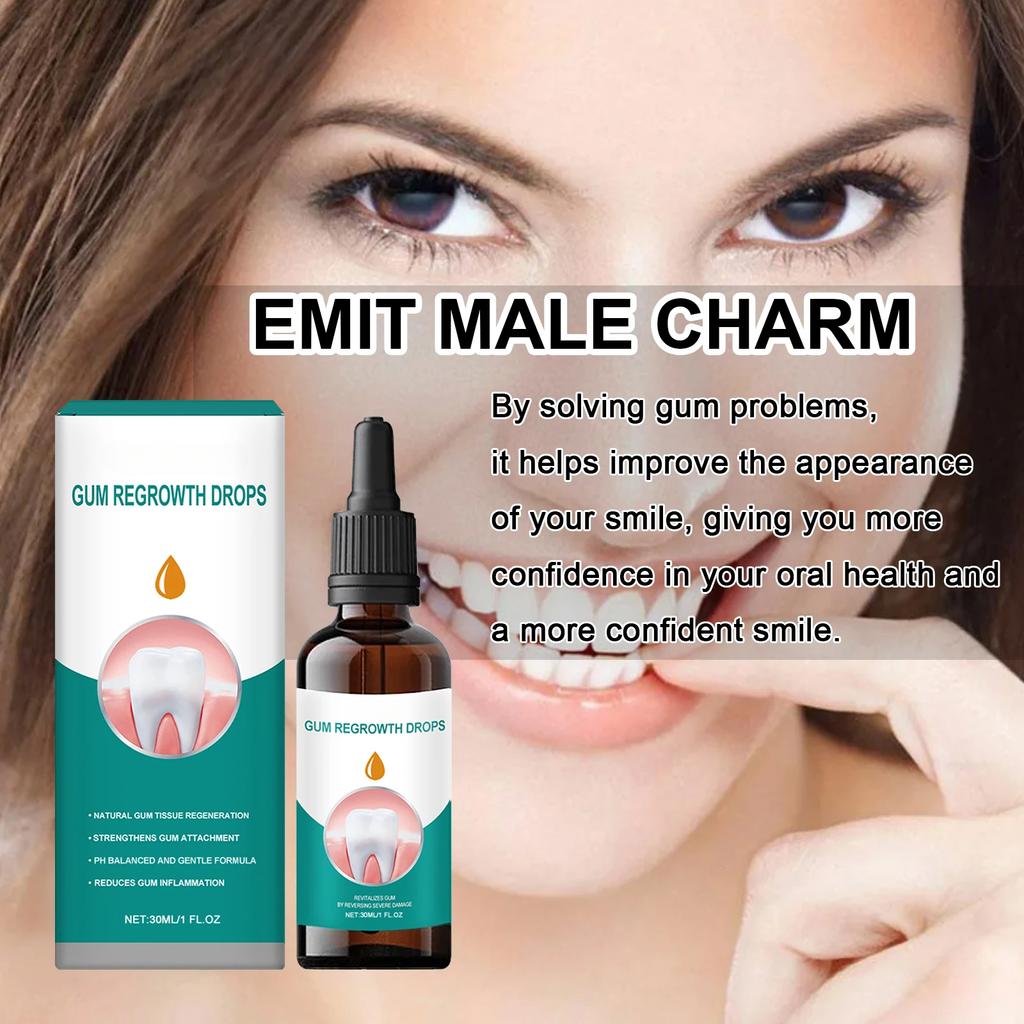 Капли для восстановления десен Быстрое лечение полостей Кариес Отбеливание зубов Удаление желтого налета Пятна Устранение кариеса Десен Зубная паста