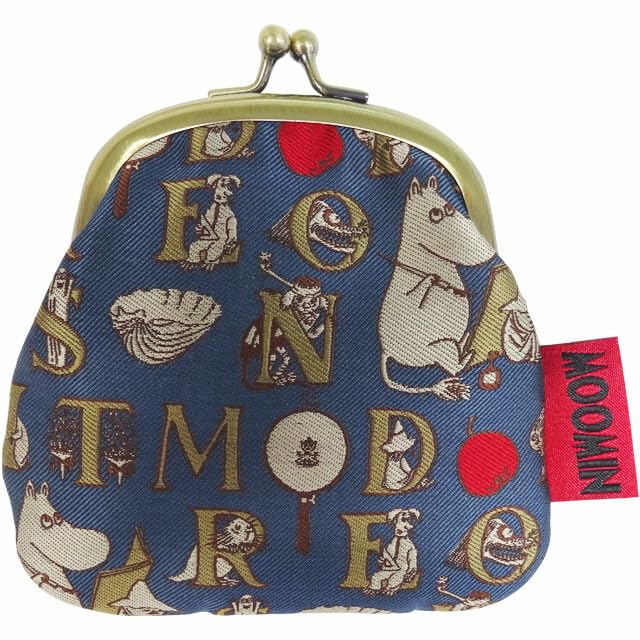 Кошелек Муми-троллей с жаккардовым замочком Memories Blue