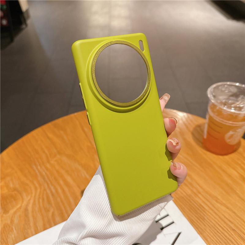 Для vivo X100 X100s Pro Прочная металлическая рамка для объектива с большим отверстием на ощупь, защитный чехол для ПК, задняя крышка в виде ракушки