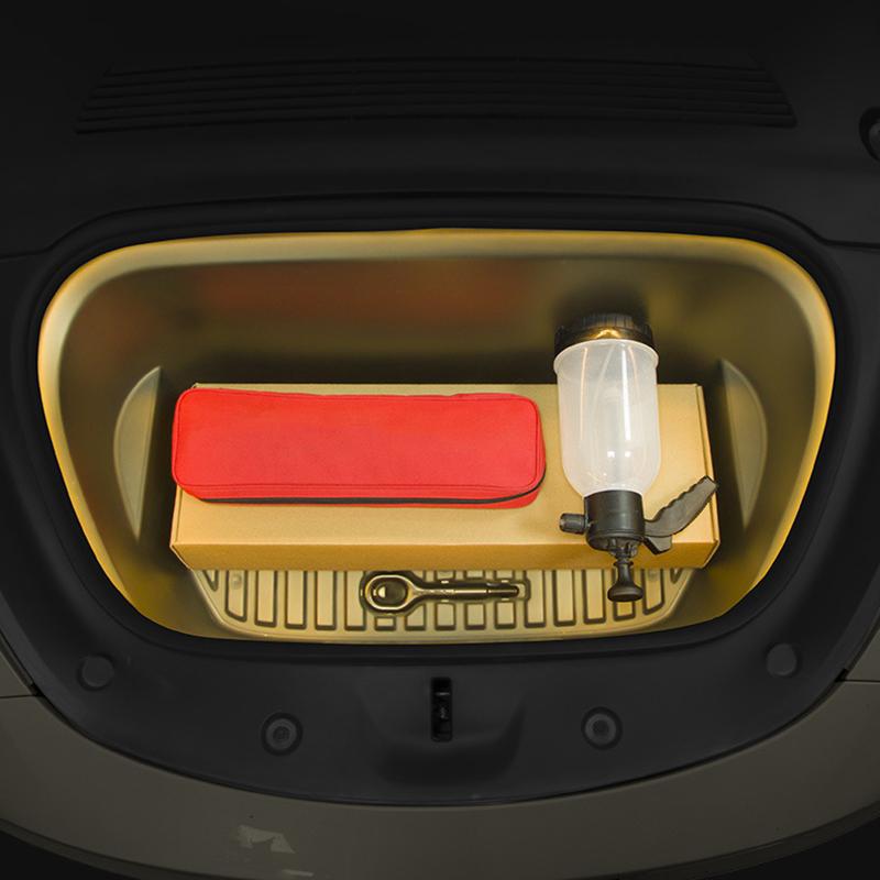 Car Front Trunk LED Atmosphere Lights Amber White Decorative Light Strip Hameless Plug and Play Lamp for Tesla Model3 ModelY