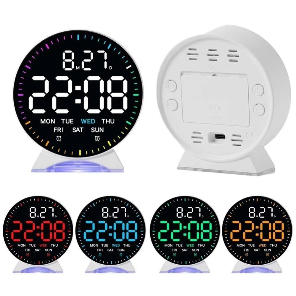 Date Week Electronic Clock High-definition Bedside Clock LED Digital Alarm Clock  Bedroom