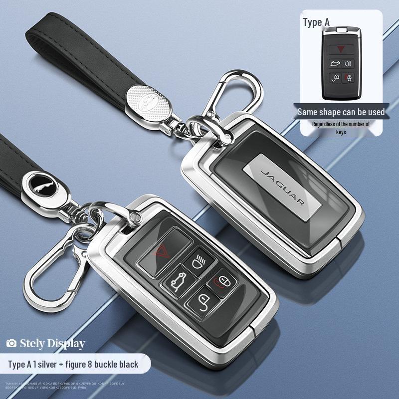 Чехол для ключа Jaguar: Корпус из алюминиевого сплава для моделей XEL, XFL, F-Pace, XJL, XF, XE, F-Type