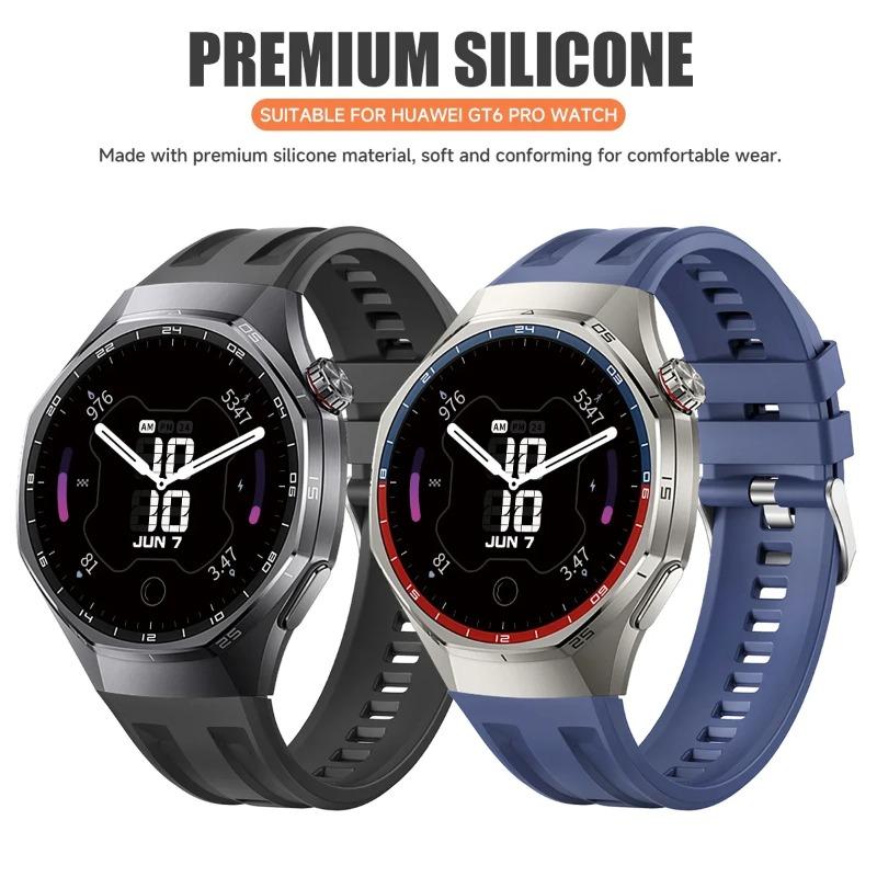 Для Huawei GT6pro 46 мм Ремешок Цветной Спортивный Браслет Для Huawei Watch GT6 pro Силиконовый Браслет Сменный Аксессуар для Ремешка Часов