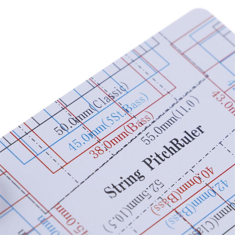 Линейка высоты струн гитары Портативный DIY измерительный инструмент для классических акустических электрогитар
