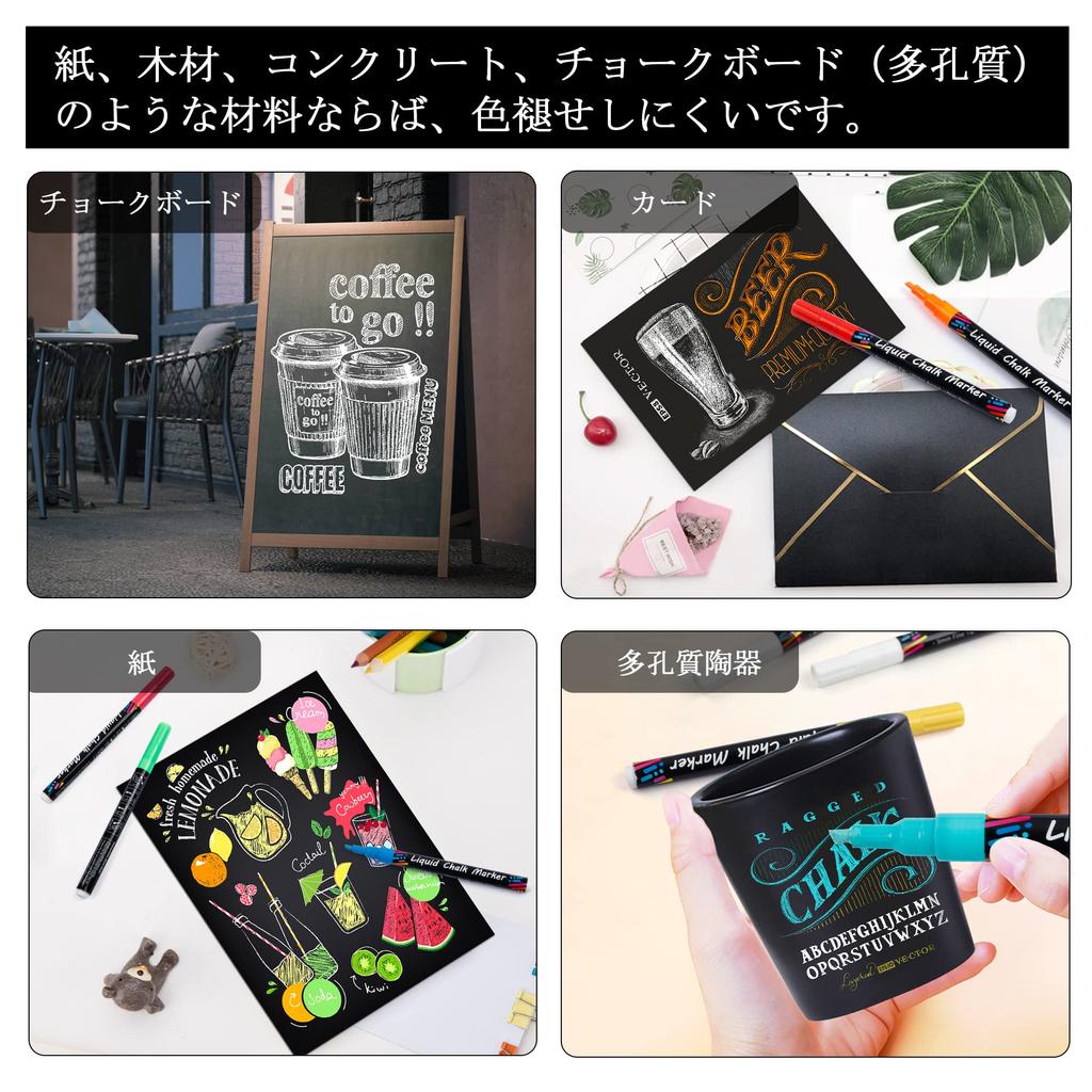 Маркер для мела Shuttle Art для жидкого мела 24 цвета с клеем, цветная черная доска, стираемая, со светодиодом без пыли, школьная, офисная доска, ручка,