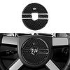 Carbon Fiber Car Steering Wheel Cover Trim Sticker Decal for Dodge Challenger 2008-2014 Interior