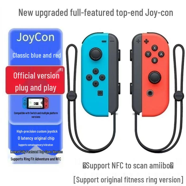 Беспроводные Bluetooth-контроллеры Joy-Con с функцией пробуждения и ремешком на запястье, левый и правый отдельно для Switch