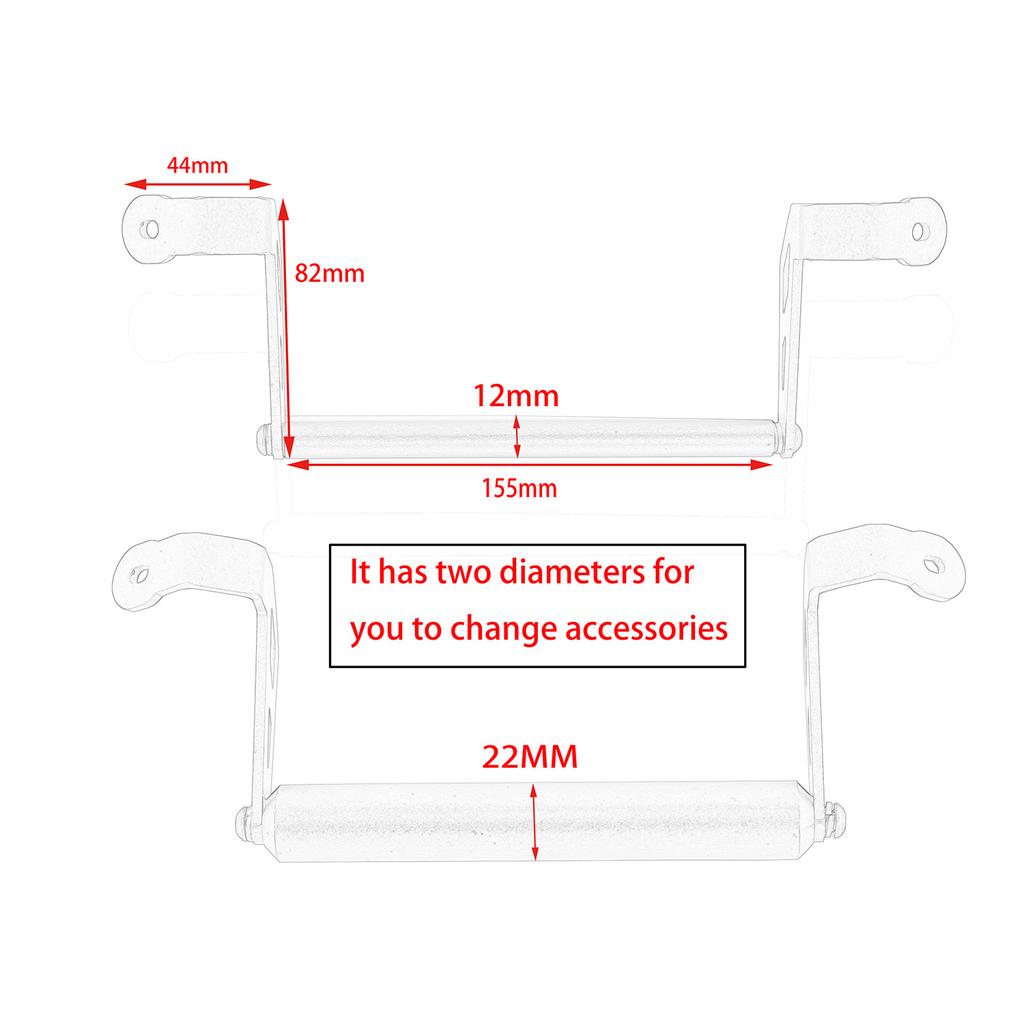 Монтажный адаптер навигационного кронштейна 12 мм/22 мм, кронштейн для Multistrada Enduro 1200S 950
