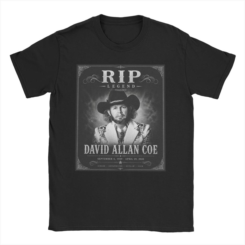 David Allan Coe T Shirt Unisex Women Pure Cotton Cool TShirt Round Collar Tees Short Sleeve Clothes Graphic Printed