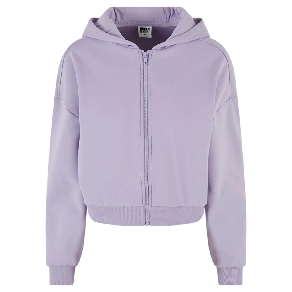 Urban Classics Womens/Ladies Cozy Zip Cropped Hoodie