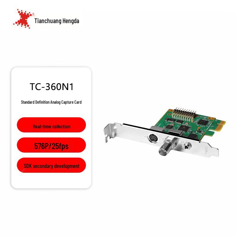 Видеозахватывающая карта TCHD VideoTC-360N1 4K PCIe с двумя каналами