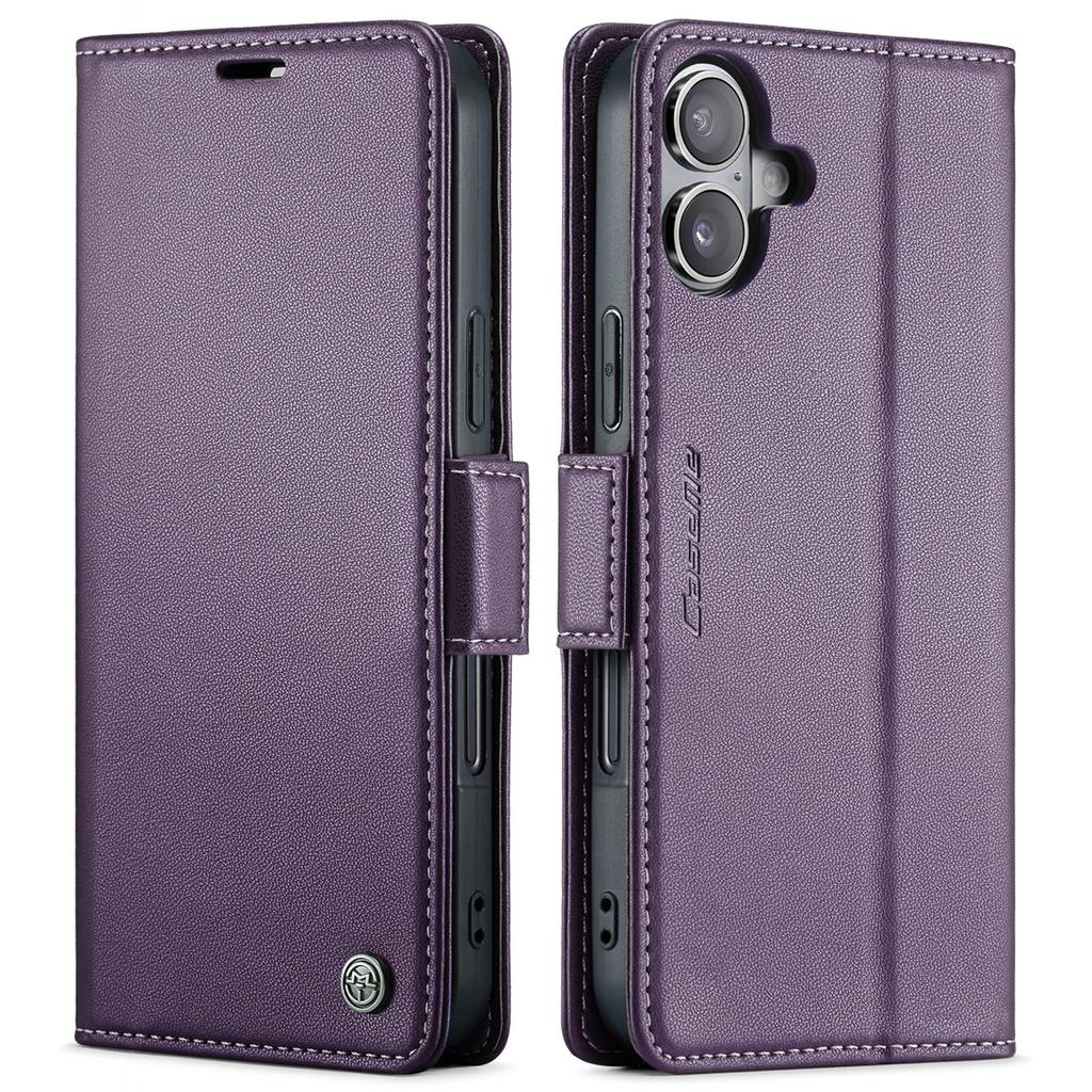 Для iPhone 17 Чехол CASEME Серия 023 Блокировка RFID Глянцевая Подставка Чехол для телефона
