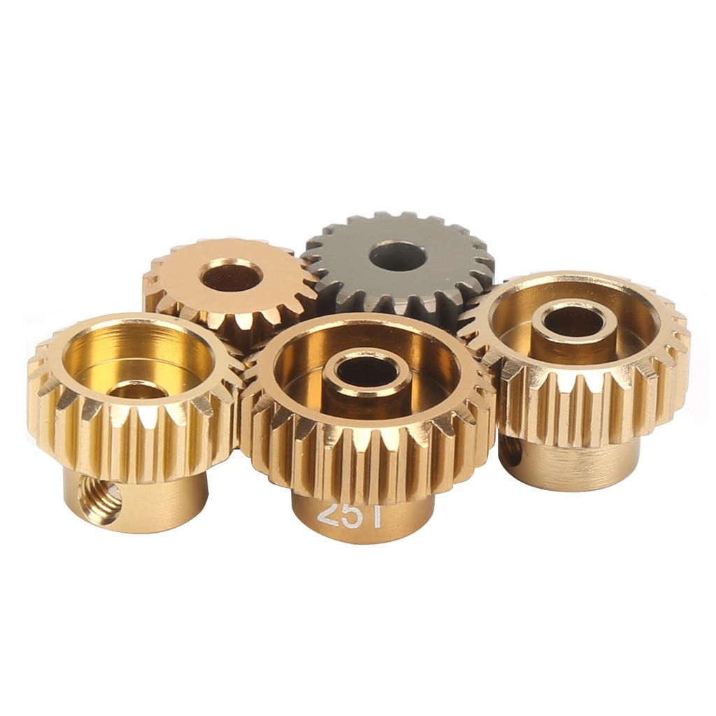 5 шт. Набор шестерен пиньон 48P из алюминиевого сплава 7075, комплект моторных шестерен для радиоуправляемой машины 110 (17T?25 т)