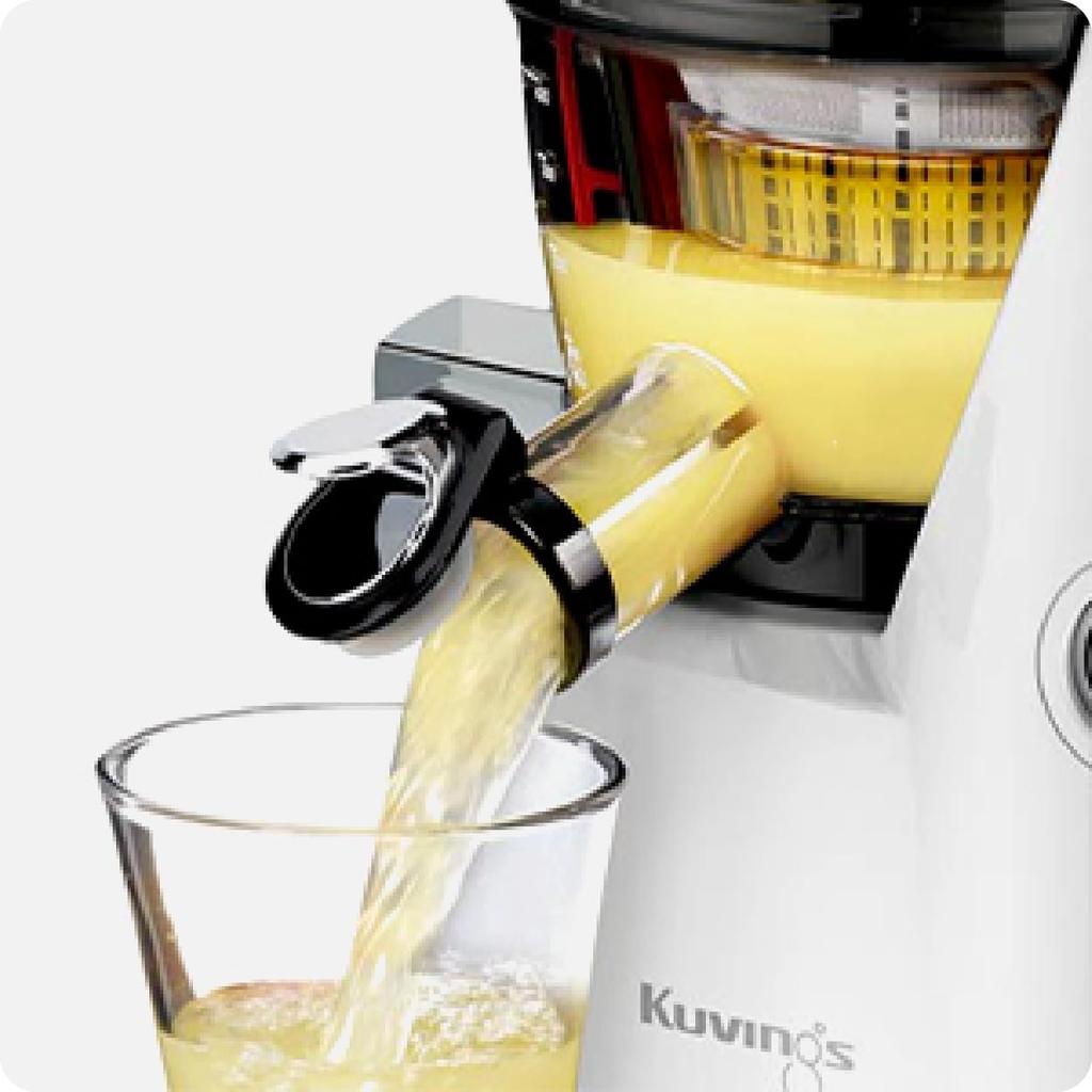 Kubins Whole Slow Juicer White Wide 75mm Inlet Multifunctional Smart Cap Long Type Screw JSG-821