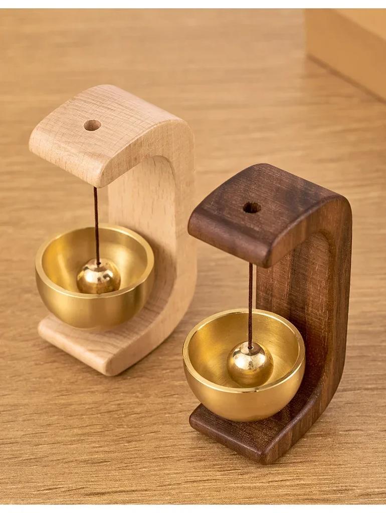 Wooden Wind Chimes Wireless Doorbell Entrance Door Bell Decorative Wind Bell for Home Opening Hanging Decorations