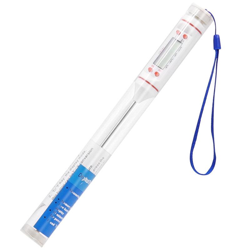 LMETJMA Stainless Steel Probe Cooking Thermometer Baking Temperature Food Liquid Paste Oil Temperature Milk Temperature JT-004