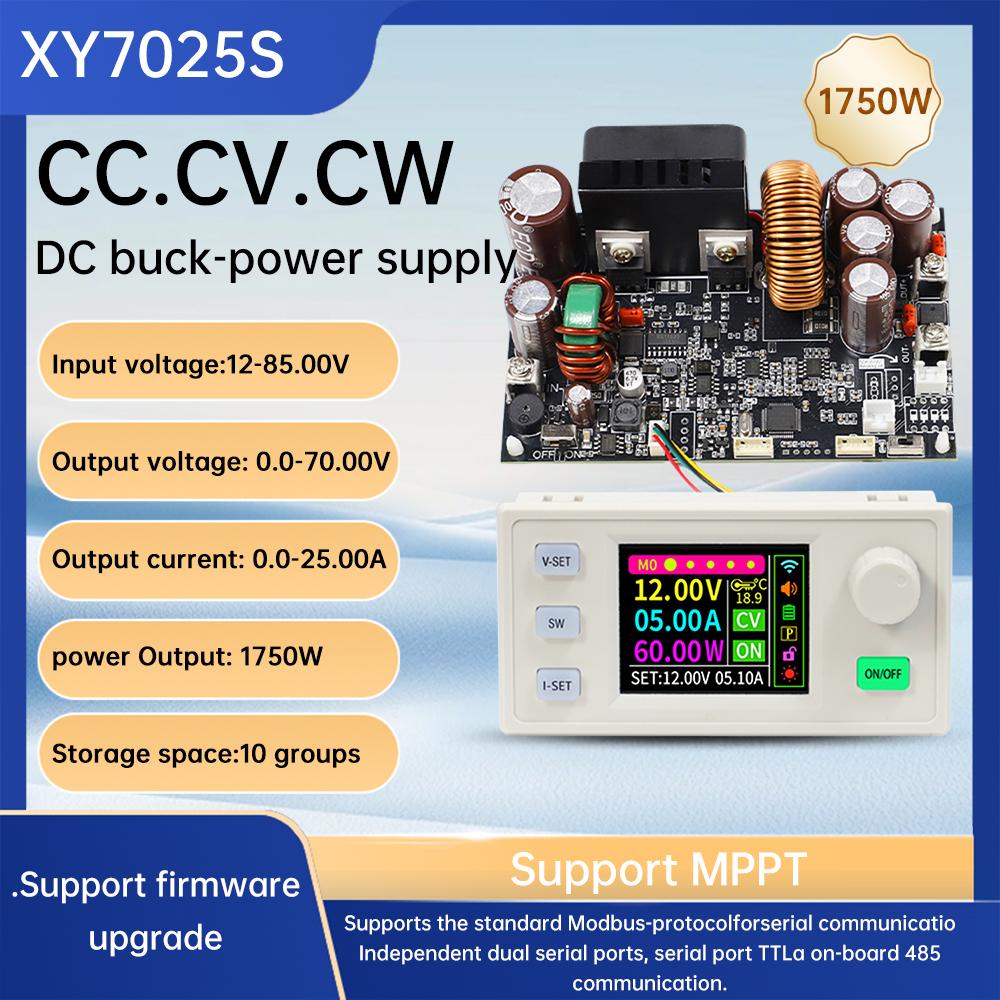 Обновление XY7025S CNC Понижающий DC Регулируемый Стабилизированный Блок Питания 0-70В 25А 1750Вт Модуль Постоянного Напряжения/Тока