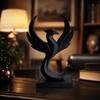 Creative Spiral Phoenix Sculpture Vintage Home Decor Desktop Bird Ornaments  Office Decoration