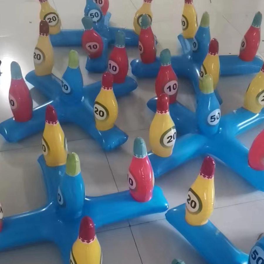 Inflatable Bowling & Ring Toss Game for All Ages