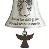 Christmas Bell Ornament Collectible Holiday Angel Wing Bell Engraved Christmas Pendant Memorial Decoration