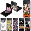 Роскошный чехол для Samsung Galaxy Z Flip 4 3 5G, черный, ПК, жесткие чехлы для телефонов, модная задняя крышка ZFlip Funda Haikyu!! Аниме Shell Capa