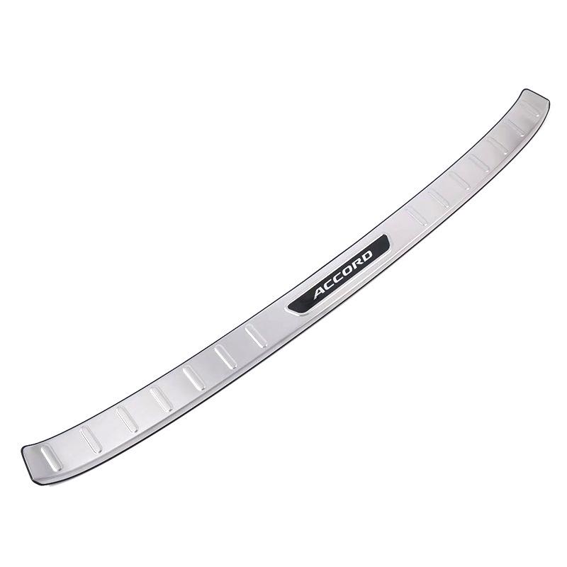 Защитная накладка на порог заднего бампера Honda Accord 10-го поколения - Нержавеющая сталь