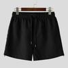 INCERUN Men Elastic Waist Side Zipper Home Wear Mini Pants Shorts Pajamas Underwear